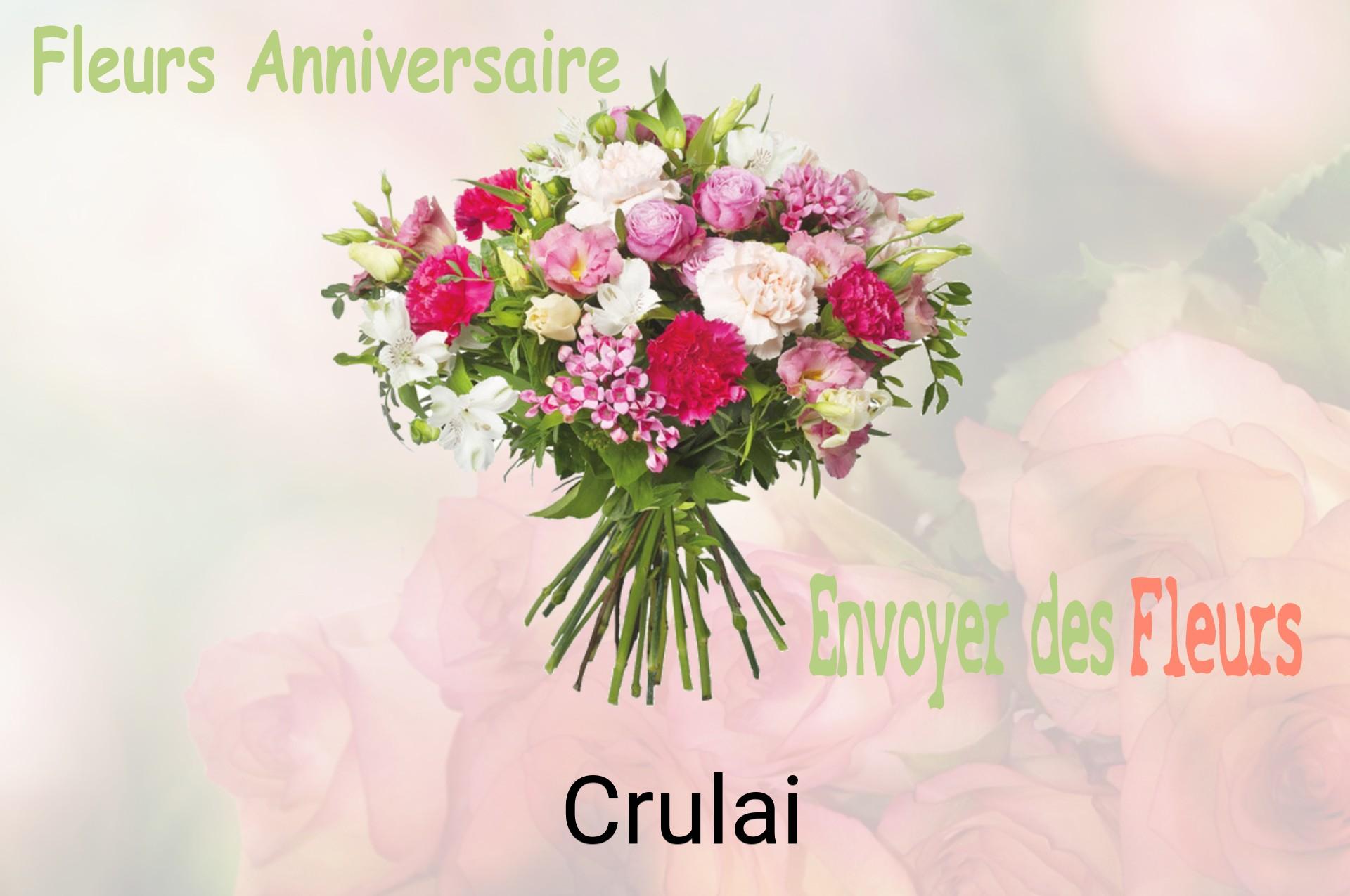 Bouquet de fleurs d’anniversaire livré à Crulai
